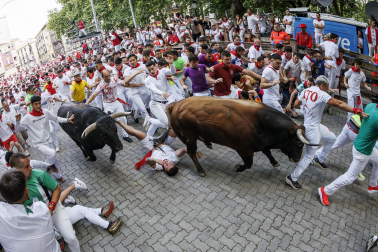 Fotos del sexto encierro de San Fermín 2026 en Pamplona