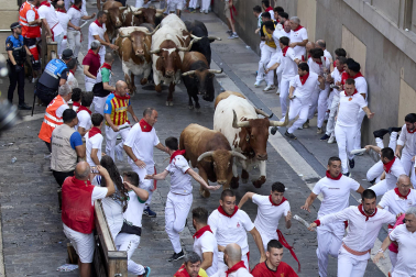 Fotos del sexto encierro de San Fermín 2026 en Pamplona
