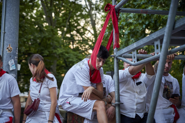 Fotos del sexto encierro de San Fermín 2026 en Pamplona