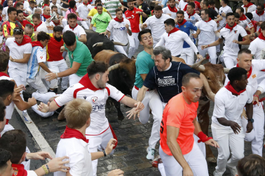 Fotos del sexto encierro de San Fermín 2026 en Pamplona
