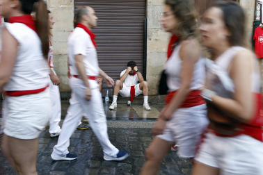Fotos del sexto encierro de San Fermín 2026 en Pamplona