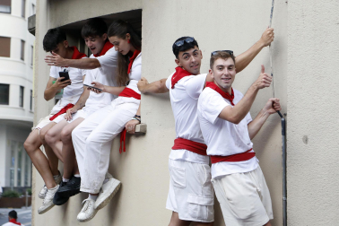 Fotos del sexto encierro de San Fermín 2026 en Pamplona