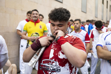 Fotos del sexto encierro de San Fermín 2026 en Pamplona