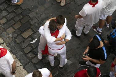 Fotos del sexto encierro de San Fermín 2026 en Pamplona