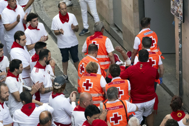 Fotos del sexto encierro de San Fermín 2026 en Pamplona
