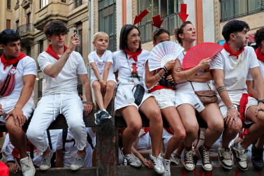 Fotos del sexto encierro de San Fermín 2026 en Pamplona