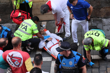 Fotos del sexto encierro de San Fermín 2026 en Pamplona