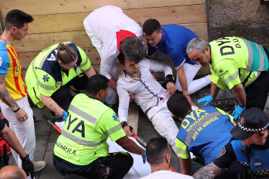 Fotos del sexto encierro de San Fermín 2026 en Pamplona