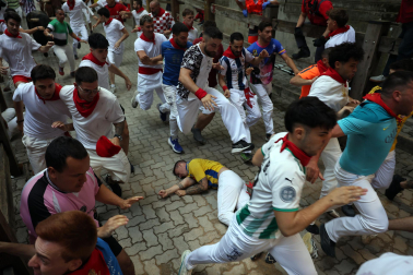 Fotos del sexto encierro de San Fermín 2026 en Pamplona