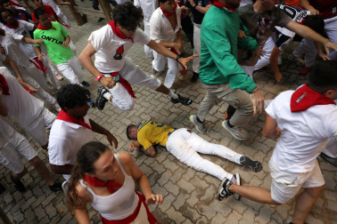 Fotos del sexto encierro de San Fermín 2026 en Pamplona