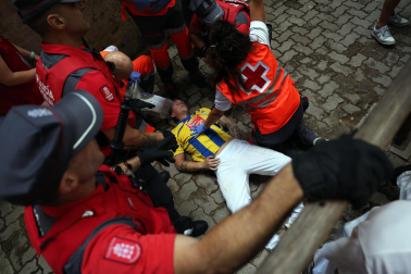 Fotos del sexto encierro de San Fermín 2026 en Pamplona