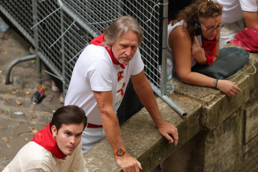 Foto de Bernd Schuster en el séptimo encierro de San Fermín 2026