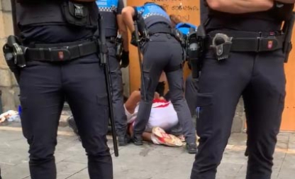 El Joker del encierro ha sido detenido por la Policía Municipal en el séptimo encierro de San Fermín 2026