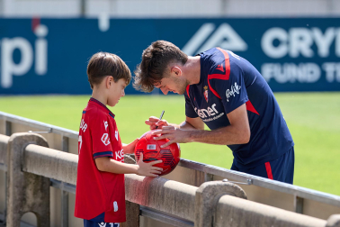 Fotos del entrenamiento de Osasuna en Tajonar de este lunes