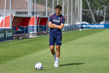 Fotos del entrenamiento de Osasuna en Tajonar de este lunes