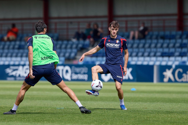Fotos del entrenamiento de Osasuna en Tajonar de este lunes
