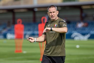 Fotos del entrenamiento de Osasuna en Tajonar de este lunes