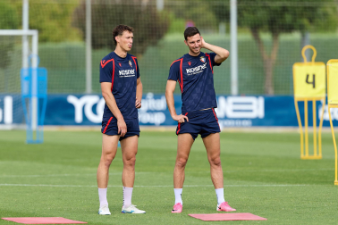Fotos del entrenamiento de Osasuna en Tajonar de este lunes