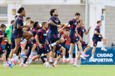 Fotos del entrenamiento de Osasuna en Tajonar de este lunes