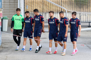 Fotos del entrenamiento de Osasuna en Tajonar de este lunes