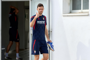 Fotos del entrenamiento de Osasuna en Tajonar de este lunes