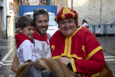 Foto de la salida de gigantes y cabezudos el 13 de julio de San Fermín 2026