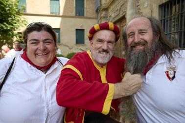 Foto de la salida de gigantes y cabezudos el 13 de julio de San Fermín 2026