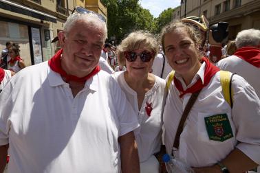 Foto de la salida de gigantes y cabezudos el 13 de julio de San Fermín 2026