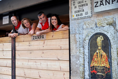 Fotos del octavo encierro de San Fermín 2026 con toros de la ganadería de Jandilla en la Estafeta.