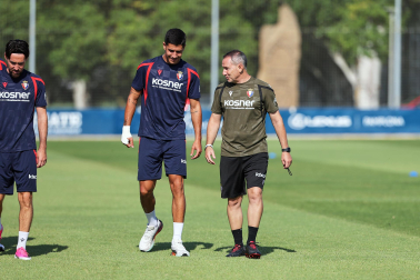 Foto del entrenamiento de Osasuna este 14 de julio