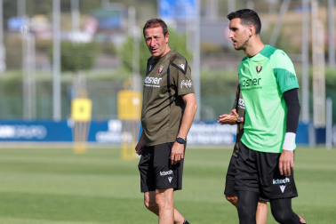 Foto del entrenamiento de Osasuna este 14 de julio