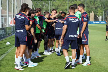 Foto del entrenamiento de Osasuna este 14 de julio