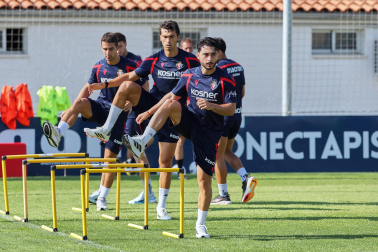 Foto del entrenamiento de Osasuna este 14 de julio