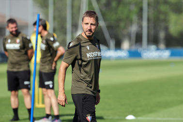 Foto del entrenamiento de Osasuna este 14 de julio