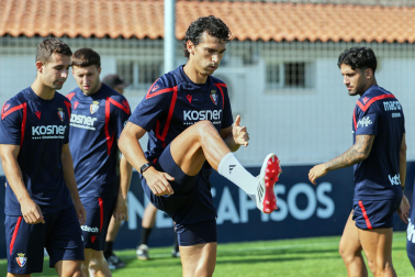 Foto del entrenamiento de Osasuna este 14 de julio