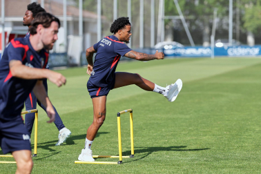 Foto del entrenamiento de Osasuna este 14 de julio