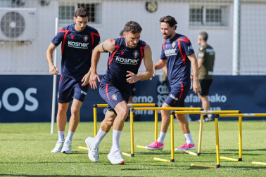 Foto del entrenamiento de Osasuna este 14 de julio