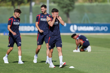 Foto del entrenamiento de Osasuna este 14 de julio