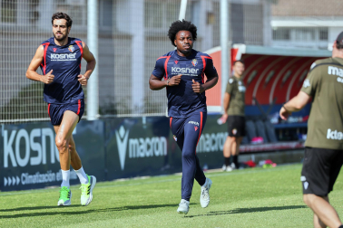 Foto del entrenamiento de Osasuna este 14 de julio