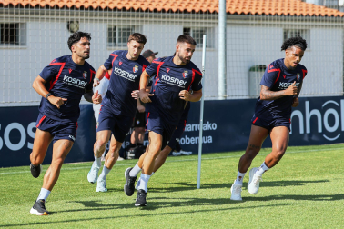Foto del entrenamiento de Osasuna este 14 de julio