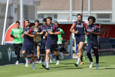 Foto del entrenamiento de Osasuna este 14 de julio