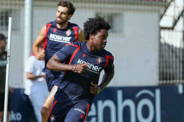 Foto del entrenamiento de Osasuna este 14 de julio
