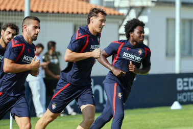 Foto del entrenamiento de Osasuna este 14 de julio