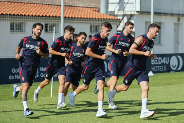 Foto del entrenamiento de Osasuna este 14 de julio
