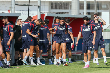 Foto del entrenamiento de Osasuna este 14 de julio