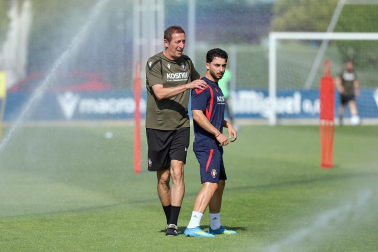 Foto del entrenamiento de Osasuna este 14 de julio