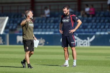 Foto del entrenamiento de Osasuna este 14 de julio