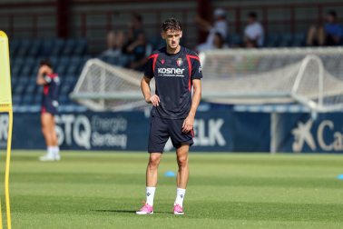 Foto del entrenamiento de Osasuna este 14 de julio