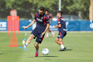 Foto del entrenamiento de Osasuna este 14 de julio