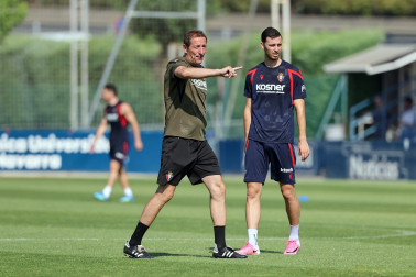 Foto del entrenamiento de Osasuna este 14 de julio